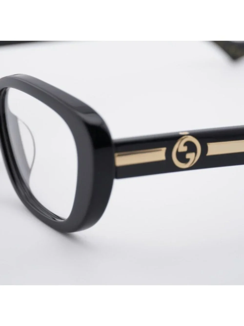 Gucci GG1559OK 001 Eyeglasses Shiny Black 54mm Cat Eye Frame